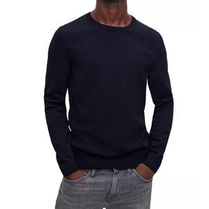 Hugo Boss SLIM-FIT SWEATER IN VIRGIN WOOL